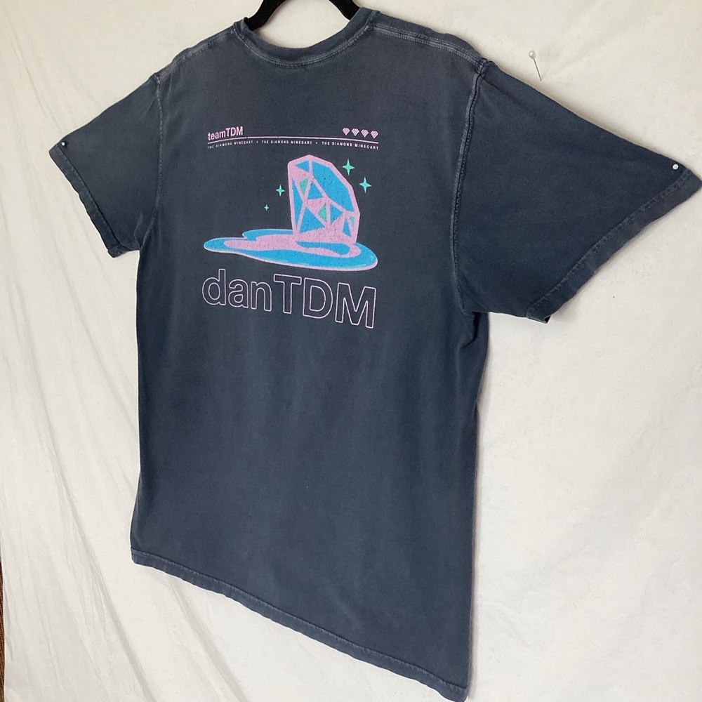 Vintage Dan TDM merch melting diamond t shirt by comfort colors - Picture 9 of 11